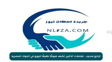 تراجع محدود.. تعاملات الاثنين تشهد هبوطًا طفيفًا لليورو في البنوك المصرية